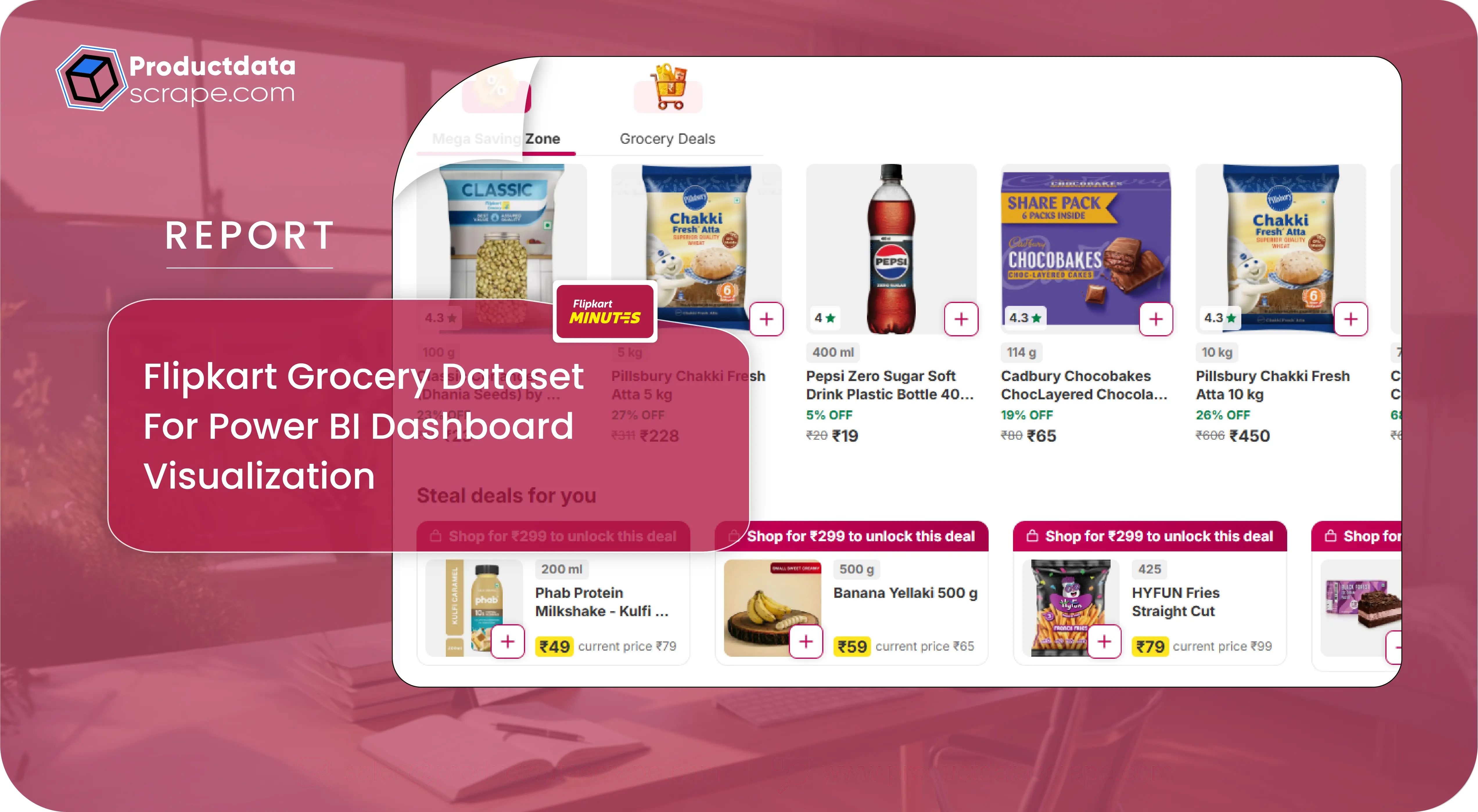 Flipkart Grocery Dataset For Power BI Dashboard Visualization